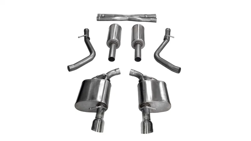 CORSA Performance 21004, 2017-2020 Dodge Charger 5.7L V8 Xtreme Cat-Back Dual Rear Exit w/4.5in Polished Tips