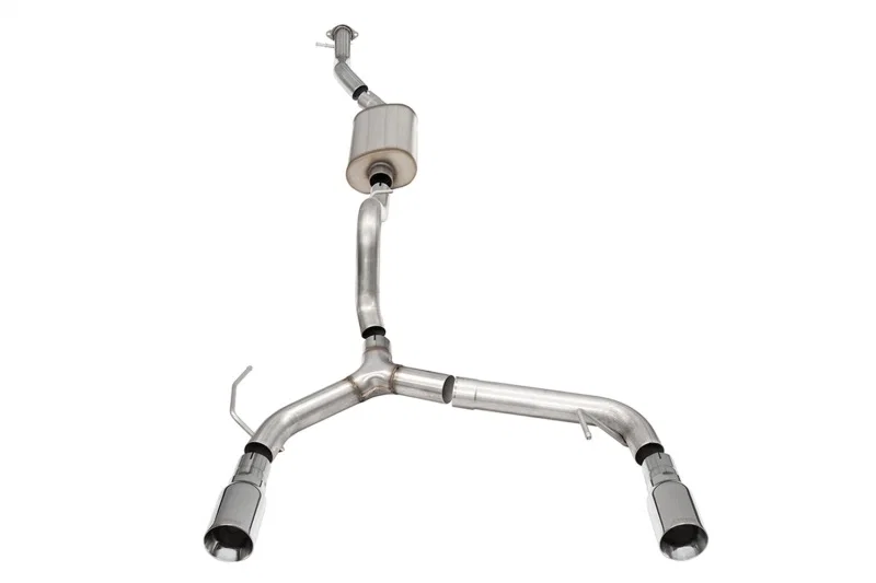 CORSA Performance 21206, 21-25 Ford Bronco 2.3L 4-Door 2.75in Cat-Back Dual Rear Exhaust w/4in Straight-Cut Polish Tips