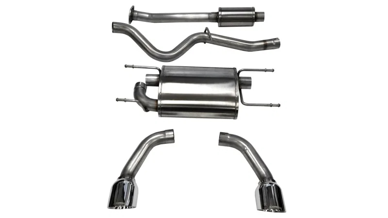CORSA Performance 14864, 2012-2025 Scion FRS / Subaru BRZ Polished Sport Cat-Back Exhaust