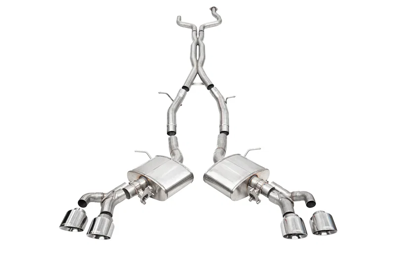 CORSA Performance 21317, 22-25 Cadillac CT4 V Blackwing 3in Active Valve Cat-Back - 4.5in Polished Tip