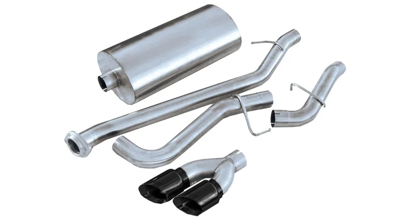 CORSA Performance 14260BLK, 1999-2006 GMC Sierra 4.8L V8 3in Cat-Back Single Side w Twin 4in Black Pro-Series Tips for Chevrolet Silverado 1500
