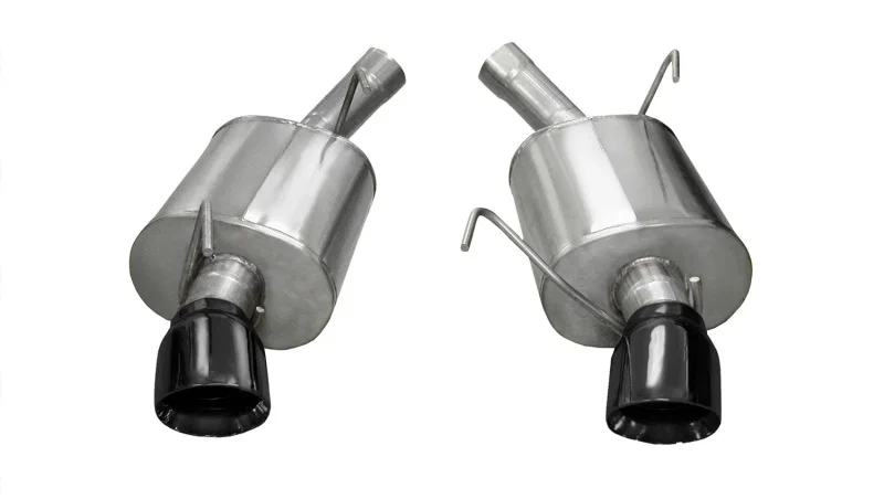CORSA Performance 14311BLK, 2005-2010 Ford Mustang Shelby GT500 5.4L V8 Black Sport Axle-Back Exhaust