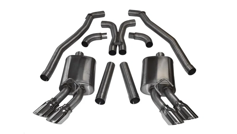 CORSA Performance 14971, 2012-2015 Chevrolet Camaro Coupe ZL1 6.2L V8 Polished Sport Cat-Back + XO Exhaust