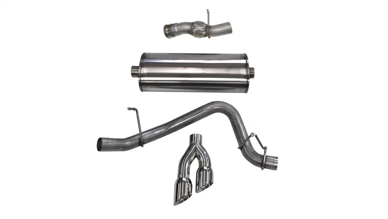 CORSA Performance 14826, 2015-2020 GMC Yukon Denali 6.2L V8 Single Side Exit Cat-Back Exhaust w/ Polished Tips