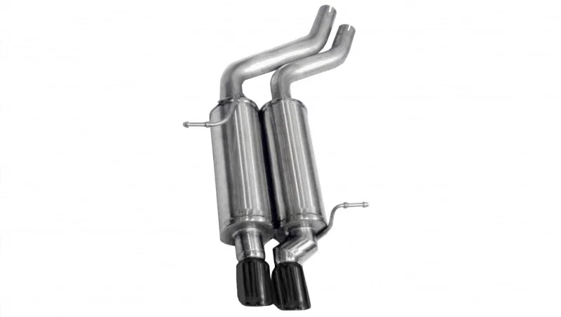 CORSA Performance 14559BLK, 2001-2006 BMW 325i/ci Convertible E46 Black Sport Axle-Back Exhaust