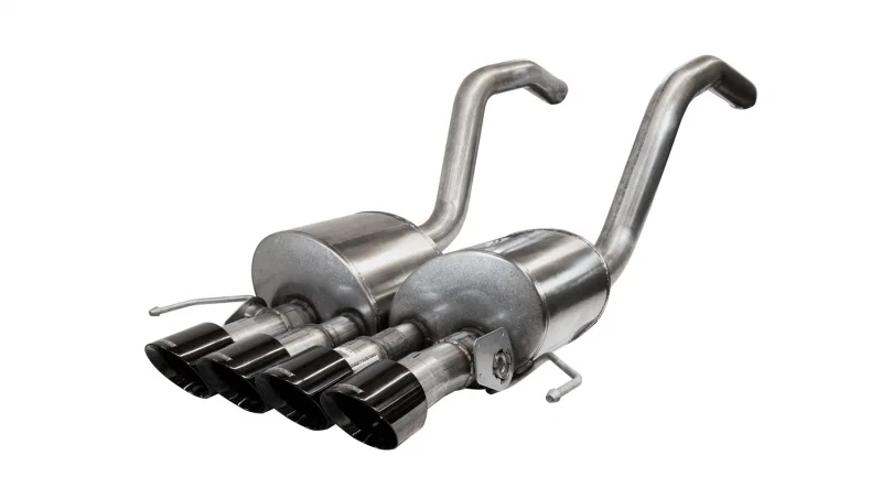 CORSA Performance 14777BLK, 2015-2019 Chevrolet Corvette C7 Z06 6.2L 2.75in Xtreme Axle-Back w/ Dual NPP & Quad Black Tips