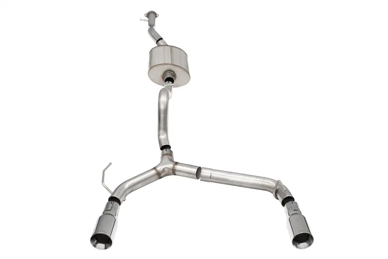 CORSA Performance 21210, 21-25 Ford Bronco 2.7L 4-Door 2.75in Cat-Back Dual Rear Exhaust w/4in Straight-Cut Polish Tips