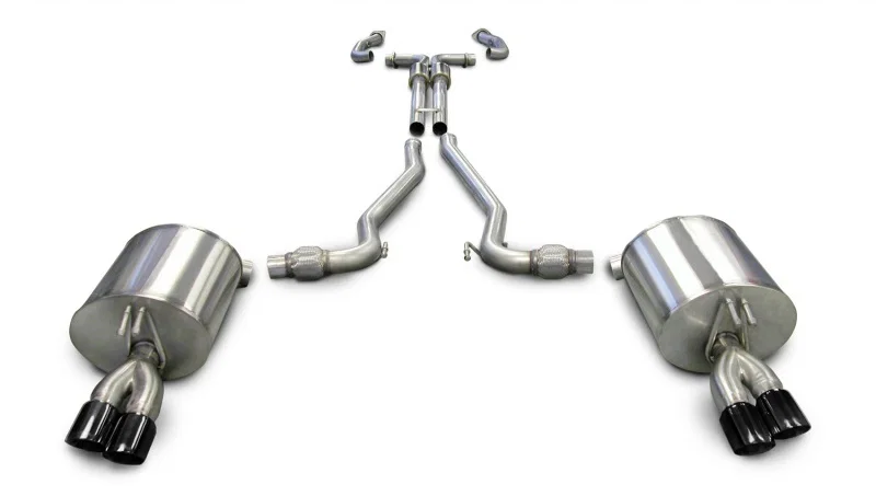 CORSA Performance 14950BLK, 2008-2009 Pontiac G8 GXP 6.0L V8 Sport Cat-Back w/ Dual 3in Black Tips
