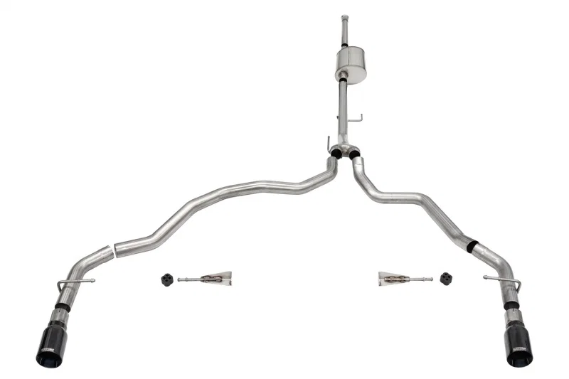 CORSA Performance 21161BLK, 2021-2025 Ford F-150 SuperCrew/6.5in Bed 5.0L V8 Sport Cat-Back Dual Rear Exit-Black PVD