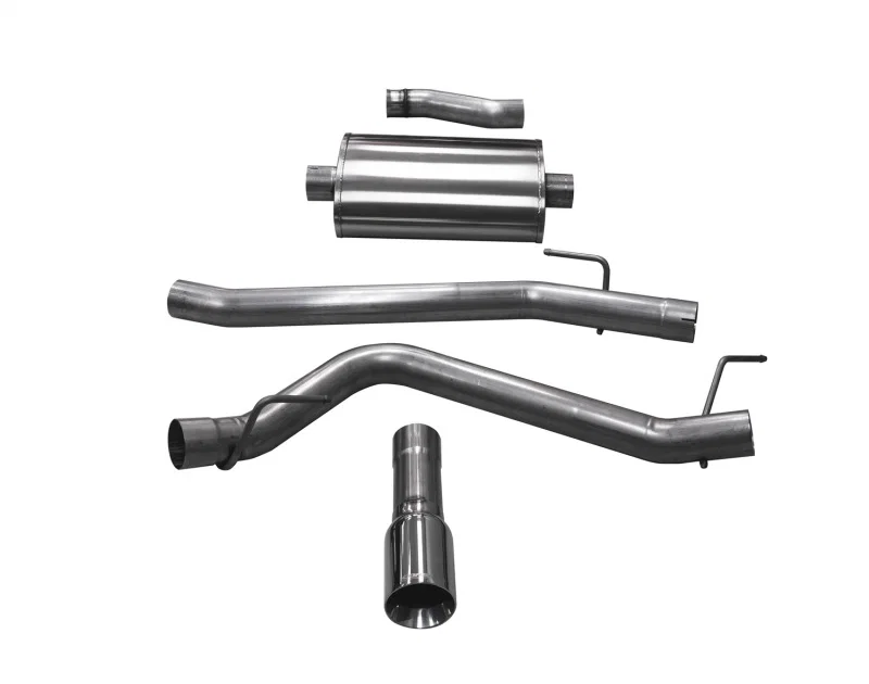 CORSA Performance 21060, 2020-2025 Jeep Gladiator JT 3.6L Single Side Exit Cat-Back Exhaust w/ Single 4in Polished Tip