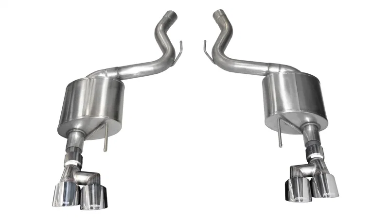 CORSA Performance 21039, 2018-2023 Ford Mustang V8 5.0L 3in Axle-Back Dual Rear Exit w/ 4in Polished Pro-Series Tips