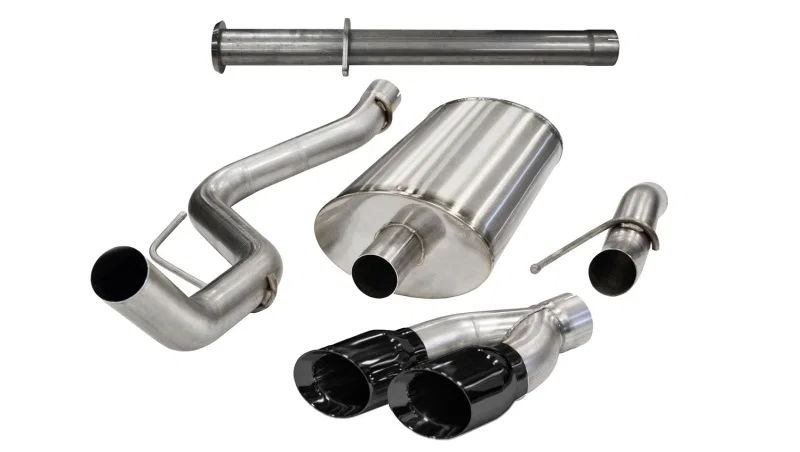 CORSA Performance 14759BLK, 2011-2014 Ford F-150 Raptor 6.2L V8 133in Wheelbase Black Xtreme Cat-Back Exhaust