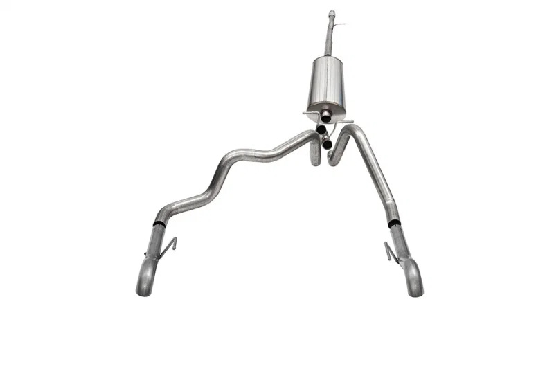 CORSA Performance 21239, 2022-2024 Chevrolet Silverado 1500 Cat-Back Dual Rear Exit with Turn Down Tail Pipes