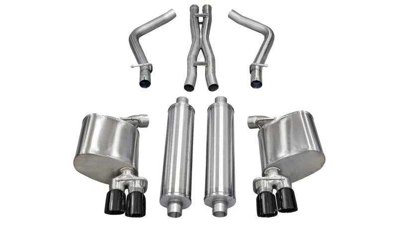 CORSA Performance 14522BLK, 2011-2014 Dodge Charger R/T 5.7L V8 Black Xtreme Cat-Back Exhaust