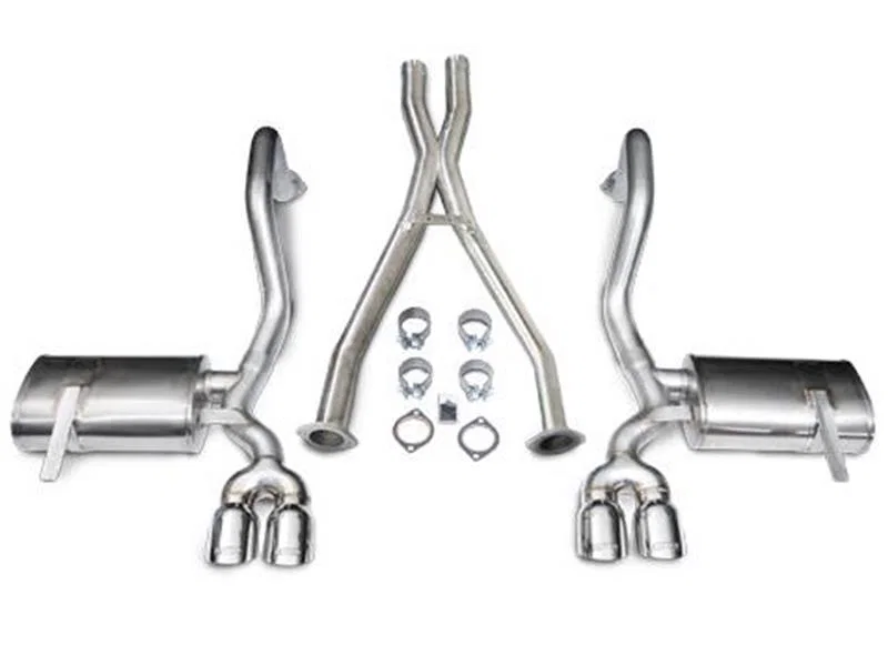 CORSA Performance 14114, 1997-2004 Chevrolet Corvette C5 Z06 5.7L V8 Polished Xtreme Cat-Back + XO Exhaust