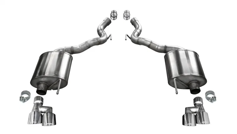 CORSA Performance 21050, 2018-2023 Ford Mustang GT Convertible Sport Axle-Back Exhaust w/ 4in Tips