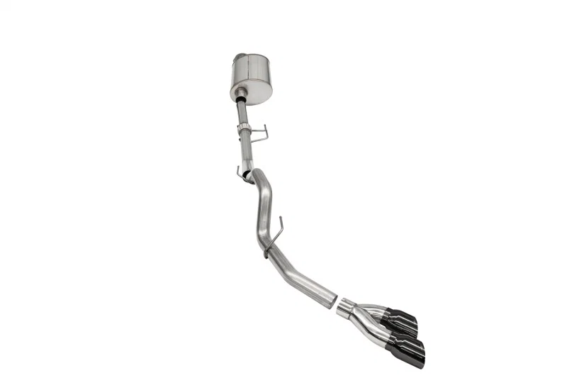 CORSA Performance 21163BLK, 2021-2025 Ford F-150 Regular Cab/ 8in Bed 3.5L V6 Sport Cat-Back Single Side Exit-Black PVD