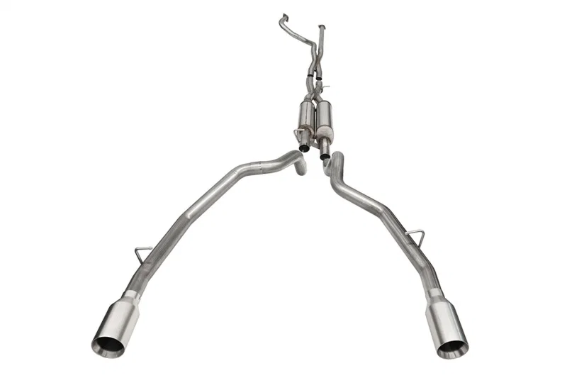 CORSA Performance 21189, 2021-2024 Dodge Ram TRX Crew Cab Xtreme Catback Exhaust Dual Rear Satin Tip