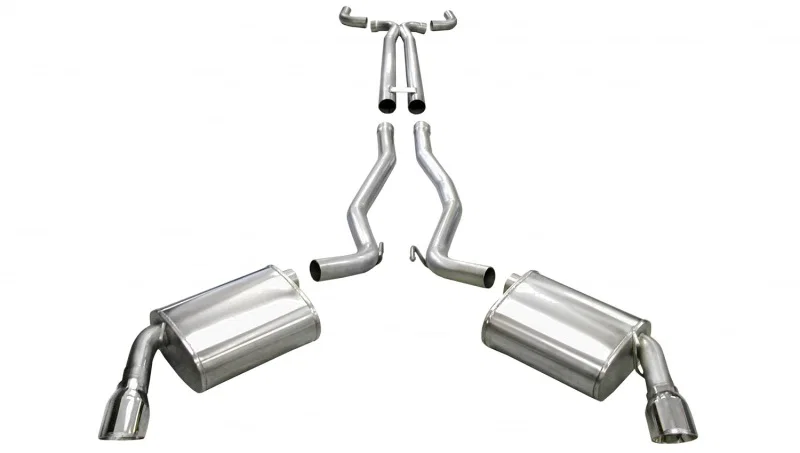 CORSA Performance 14951, 2011-2015 Chevrolet Camaro Convertible SS 6.2L V8 Manual Polished Sport Cat-Back + XO Exhaust