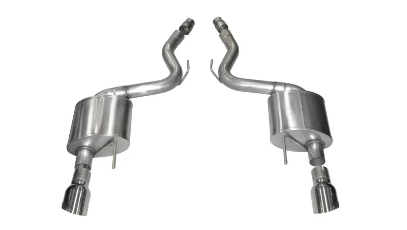 CORSA Performance 14326, 2015-2017 Ford Mustang GT 5.0 3in Axle Back Exhaust Polish Dual 4.5in Tip Sport