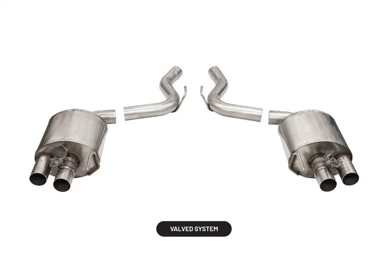 CORSA Performance 21098, 2015-2020 Ford Mustang GT350/R 5.2L V8 Dual Rear Axle-Back- Stainless Dual Rear Exit