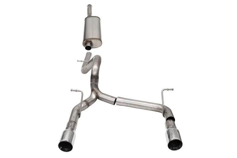 CORSA Performance 21124, 2018-2025 Jeep Wrangler JLU 3.6L 2.75in Sport Cat-Back Exhaust w/ 4in Tips