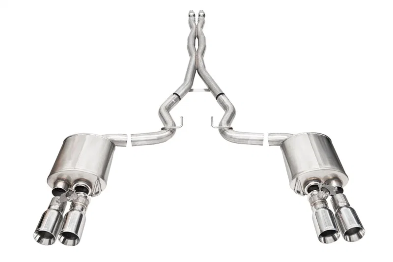 CORSA Performance 21260, 24+ Ford Mustang V8 5.0L 3in Cat-Back Exhaust System w/ Twin 4in Polished Straight Tips