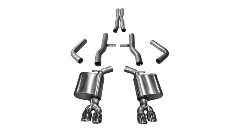 CORSA Performance 21006, 2017-2023 Dodge Challenger 5.7L V8 Xtreme Cat-Back Dual Rear Exit w/3.5in Polished Tips