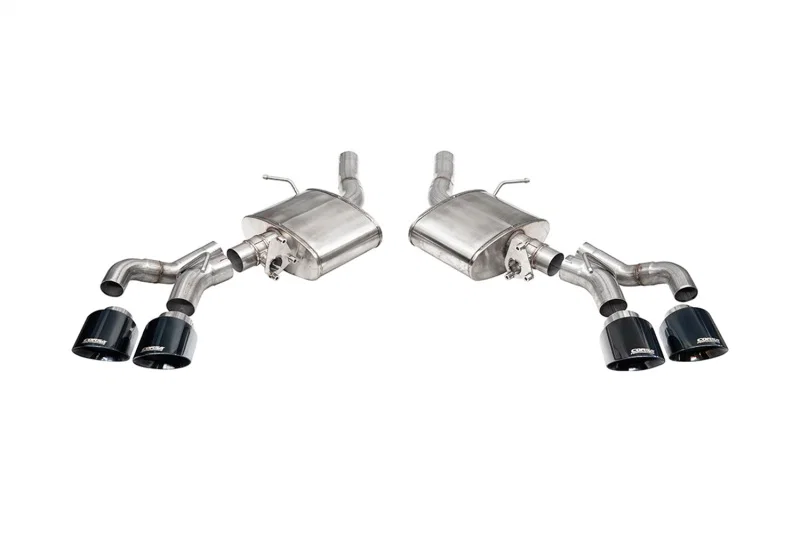 CORSA Performance 21322BLK, 22-25 Caddy CT5-V Blackwing 3in Axle-Back - Act. Exh. - Dual Rear Exit - Twin 4.5in Tips - Blk