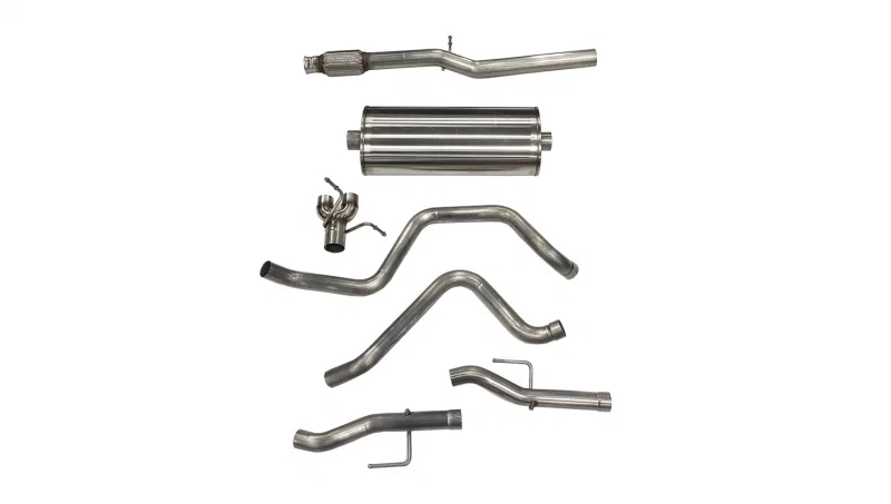 CORSA Performance 21033, 19-23 Chevy Silverado/GMC Sierra 6.2L Crew Cab Short Bed 147.5 Cat-Back Dual Rear Exit No Tips