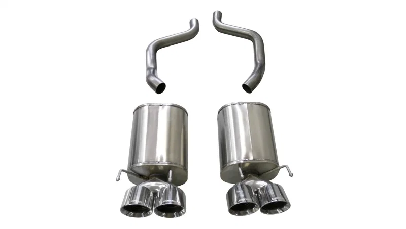 CORSA Performance 21009, 2005-2007 Chevrolet Corvette (C6) 6.0L/6.2L Polished Sport Axle-Back Exhaust w/4.5in Tips