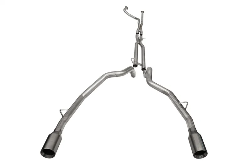 CORSA Performance 21190GNM, 2021-2024 Dodge Ram TRX Crew Cab Baja Catback Exhaust Dual Rear Gunmetal Tip