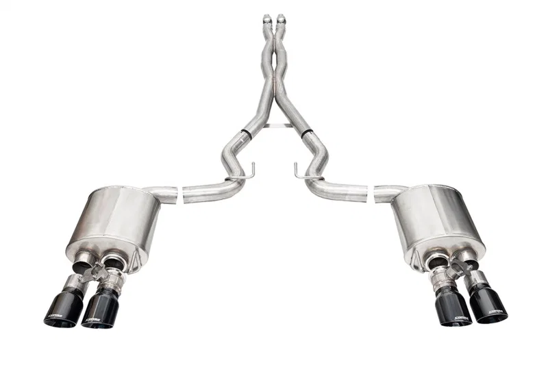 CORSA Performance 21259BLK, 2024-2025 Ford Mustang V8 5.0L 3in Cat-Back Exhaust System w/ Twin 4in Black Pro-Series Tips