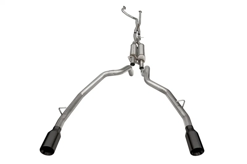 CORSA Performance 21189BPC, 2021-2024 Dodge Ram TRX Crew Cab Xtreme Catback Exhaust Dual Rear Black Tip