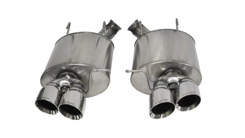 CORSA Performance 14321, 2013-2014 Ford Mustang Shelby GT500 5.8L V8 Polished Sport Axle-Back Exhaust