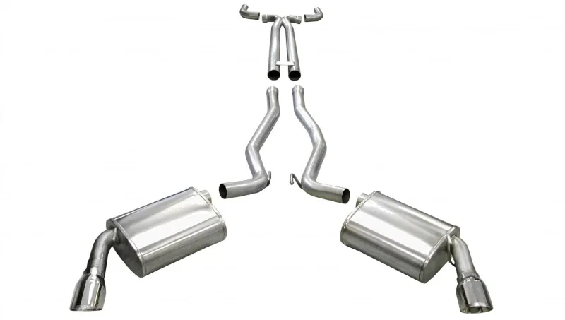 CORSA Performance 14954, 2010-2013 Chevrolet Camaro Convertible SS 6.2L V8 Manual Polished Sport Cat-Back + XO Exhaust