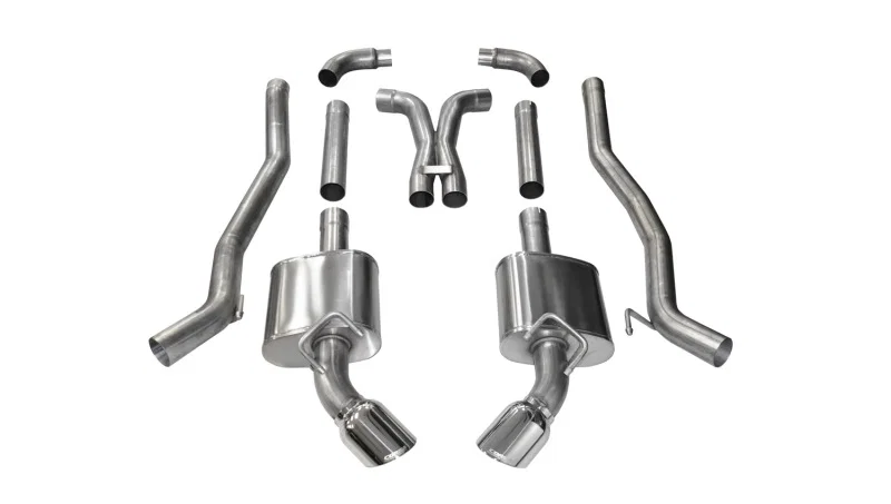CORSA Performance 14968, 2011-2015 Chevrolet Camaro SS 6.2L V8 Manual Polished Xtreme 3in Cat-Back