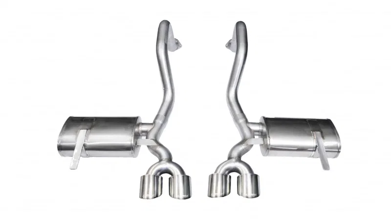 CORSA Performance 14961, 1997-2004 Chevrolet Corvette C5 Z06 5.7L V8 Polished Xtreme Axle-Back Exhaust