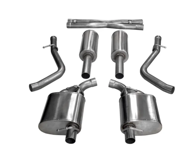 CORSA Performance 21066, 2015-2023 Dodge Challenger 3.6L 2.5in Cat-Back Dual Rear Exit (re-uses stock exhaust bezel)