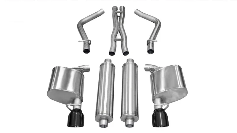 CORSA Performance 14537BLK, 2011-2014 Chrysler 300 R/T 5.7L V8 Black Xtreme Cat-Back Exhaust