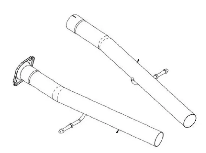 CORSA Performance 21237, 2018-2024 Dodge Durango SRT Sport to Xtreme Non-Resonated Head Pipe Conversion Kit