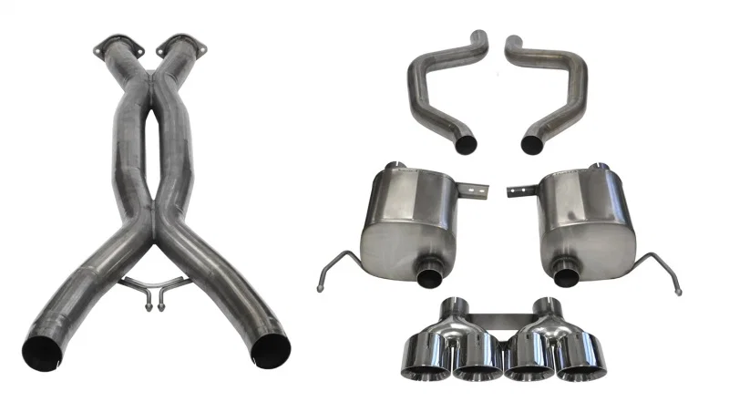 CORSA Performance 14766CB, 2015+ Chevrolet Corvette C7 Z06 2.75in Dual Rear Xtreme Cat-Back Exhaust w/ Quad Polis