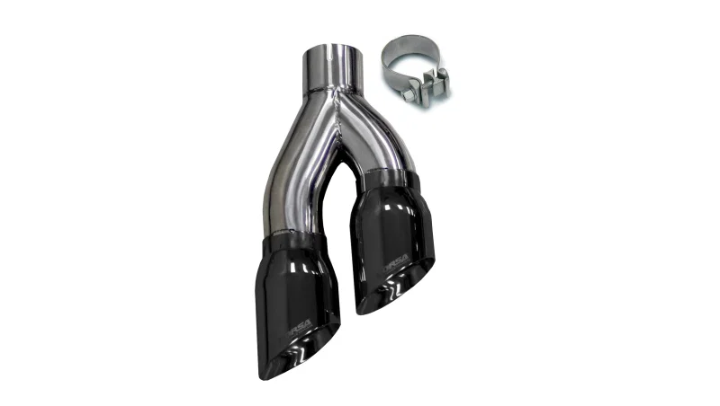 CORSA Performance 14031BLK, 1999-2006 Universal Stainless Steel Twin 4.0in Black PVD Pro-Series Tip