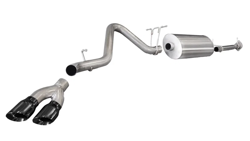 CORSA Performance 14794BLK, 11-12 Chevrolet Silverado Crew Cab/Std. Bed 2500 6.0L V8 Black Sport Cat-Back Exhaust