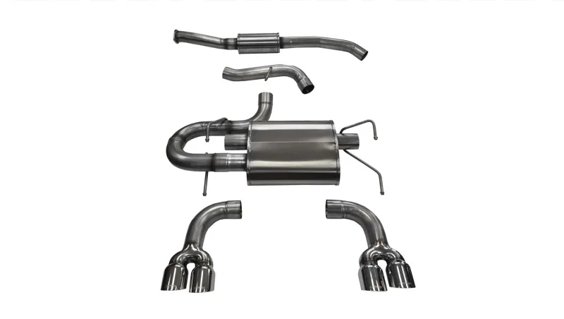 CORSA Performance 14862, 2008-2014 Subaru Impreza Hatchback STI 2.5L Turbo Manual Polished Sport Cat-Back Exhaust