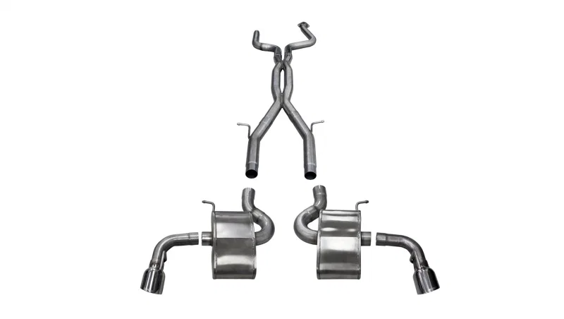 CORSA Performance 14773, 16-18 Chevy Camaro SS 6.2L Xtreme 2.75in Cat-Back Dual Rear Exit w/ Single 4.5in Polis