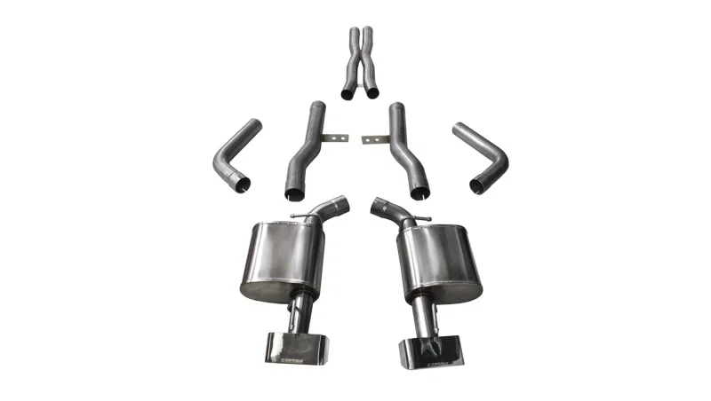 CORSA Performance 14994, 2015-2023 Dodge Challenger SRT / Scat Pack / R/T 6.4L Polished Xtreme Cat-Back Exhaust