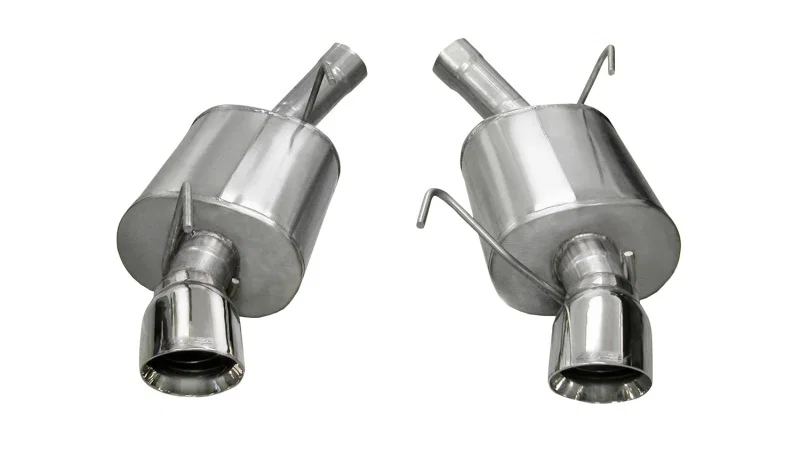CORSA Performance 14311, 2005-2010 Ford Mustang Shelby GT500 5.4L V8 Polished Sport Axle-Back Exhaust