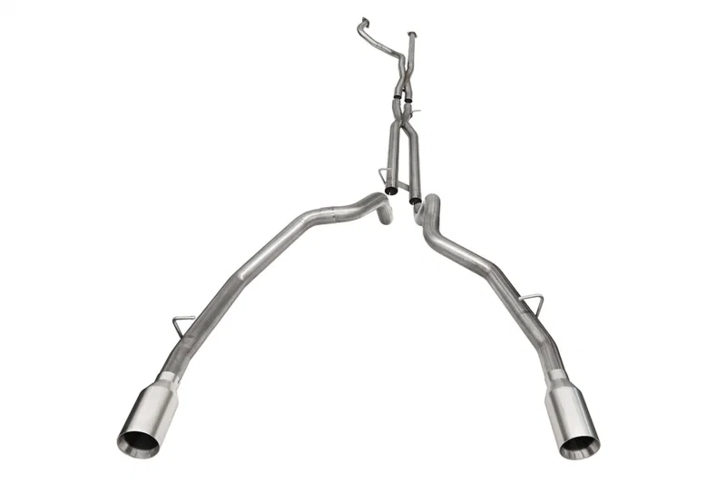 CORSA Performance 21190, 2021-2024 Dodge Ram TRX Crew Cab Baja Catback Exhaust Dual Rear Satin Tip