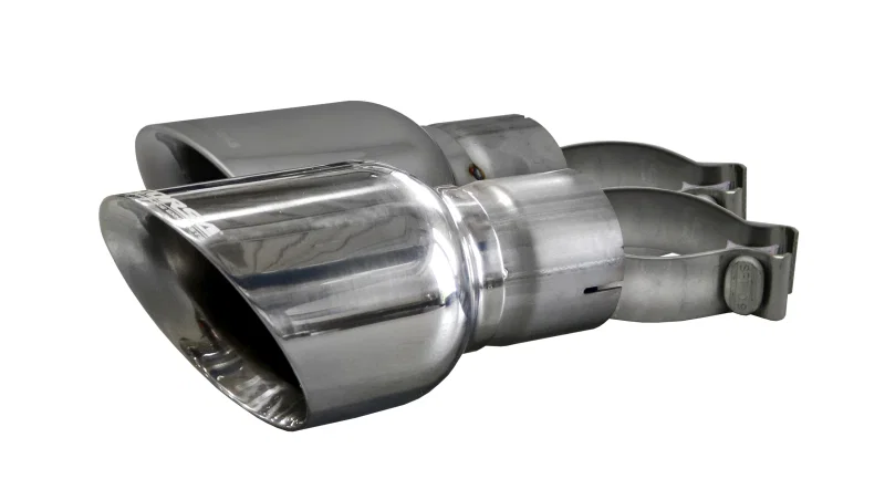 CORSA Performance 14346, 2015-2025 Ford Mustang GT 3.0in Inlet / 4.5in Outlet Polished Tip Kit (For Corsa Exhaust Only)